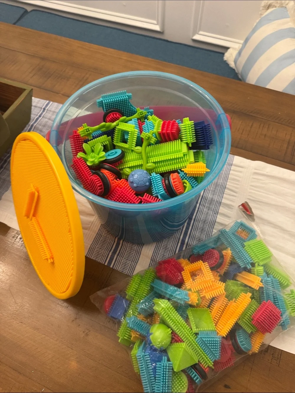 Baby Nature Bristle Blocks bright multicolor
